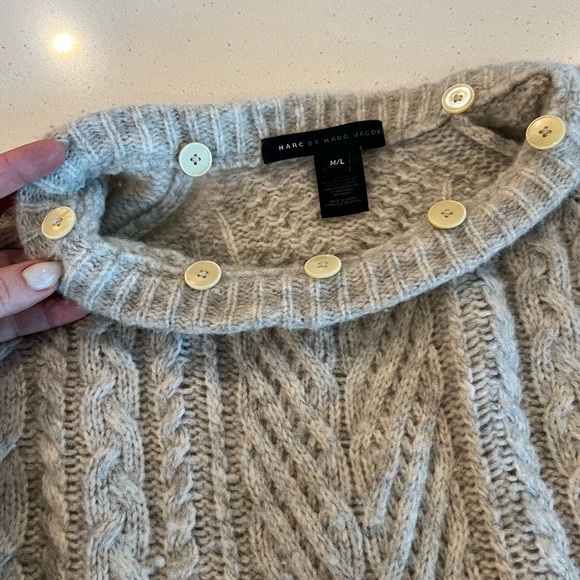 Marc by Marc Jacobs Connolly Sweater in Antique White Melange. Size M/L - Picture 9 of 12